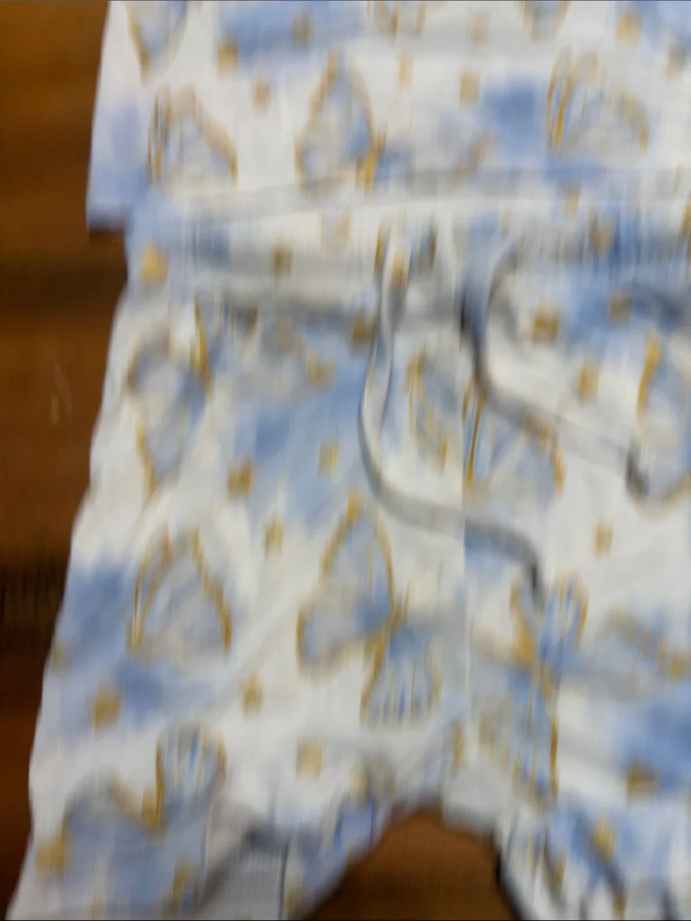 Bums & Roses Blue & Gold Butterfly Pajama Set - 4T